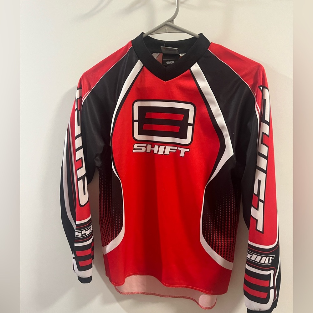 ❤️‍🔥BOGO FREE NWT Motorcross Shift Red Assault Jersey Long Sleeve Kid’s Large